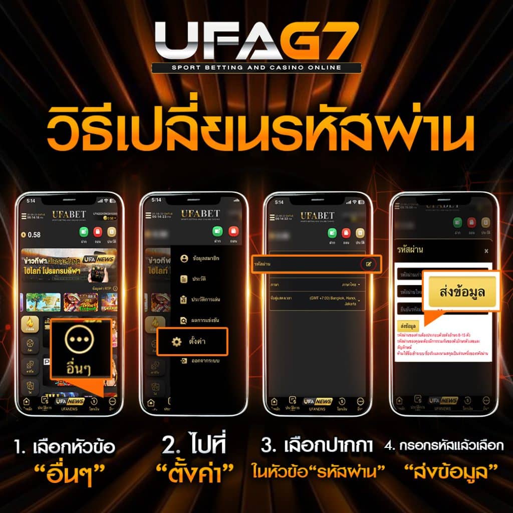 วิธีเปลี่ยนรหัสผ่าน
